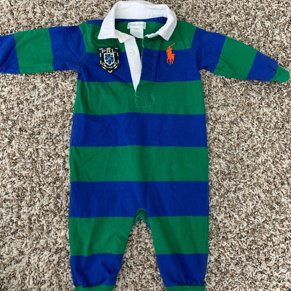 Ralph Lauren baby boy long onesie